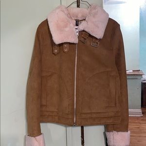 Brown fur jacket